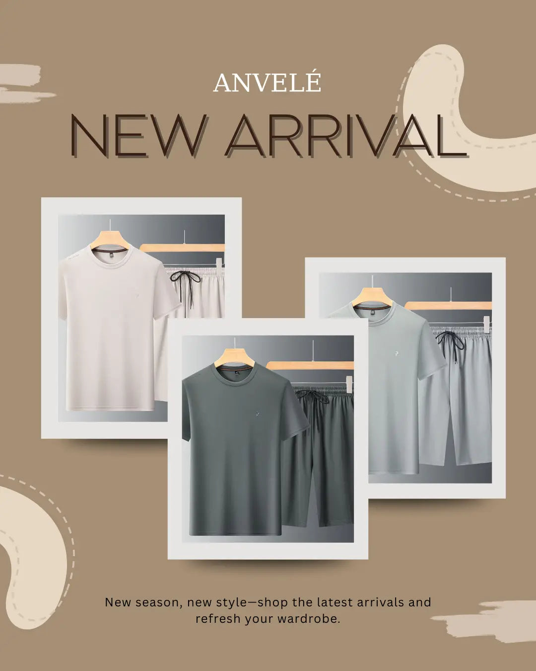 Men's Plus Size Round Neck Short Sleeve Top and Shorts Set
