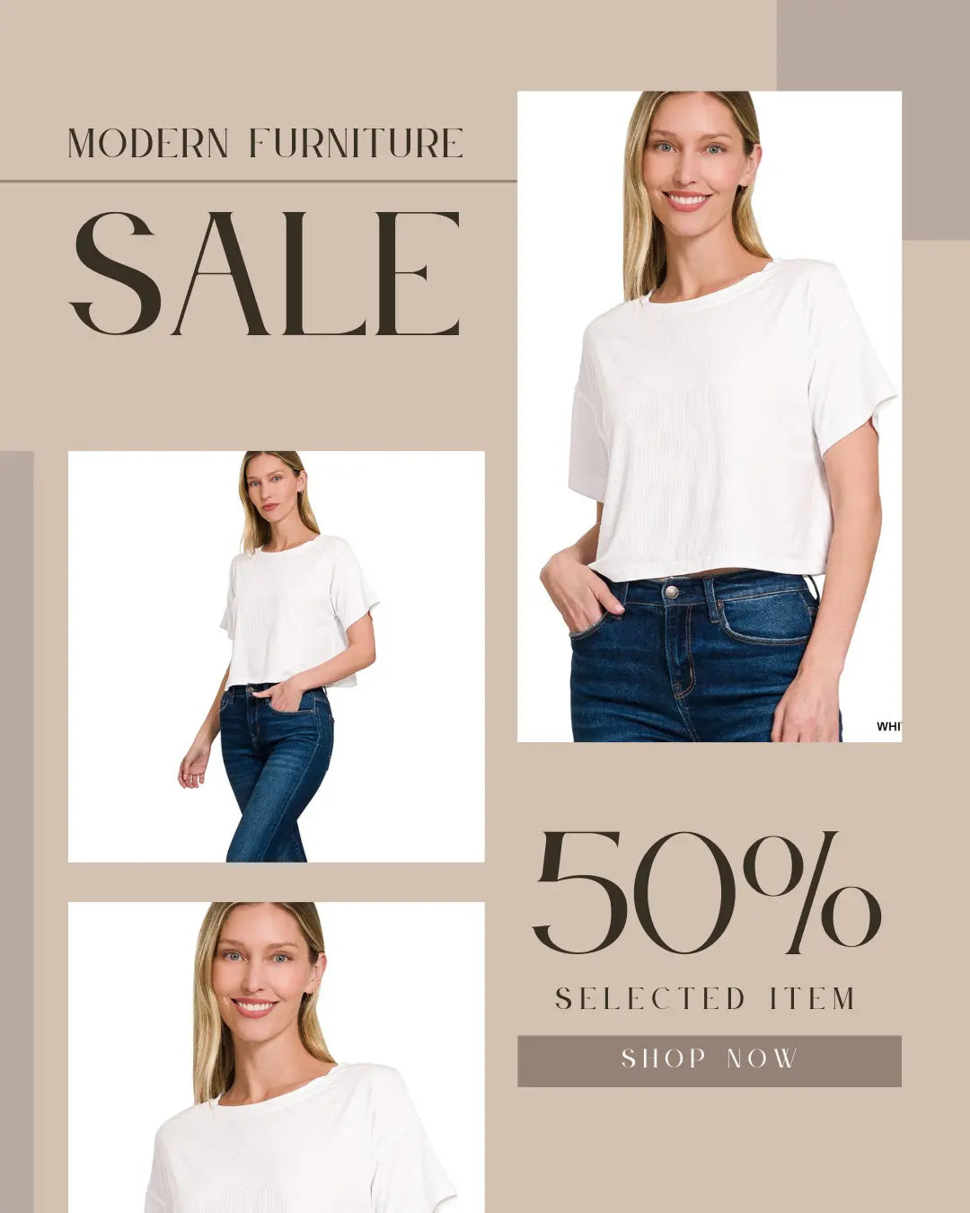 Zenana Ribbed Round-Neck Crop T-Shirt